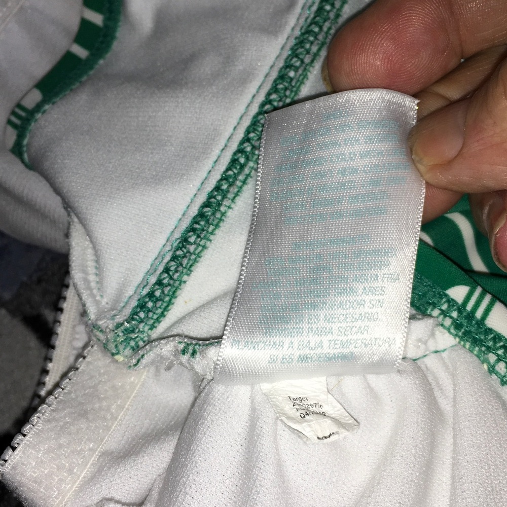Kona Sol Size XL Green & White Square-Neck Swim Top - Picture 4 of 6